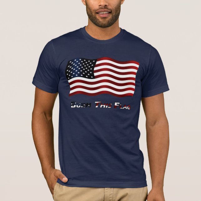 Camiseta Queme esta bandera (Anverso)
