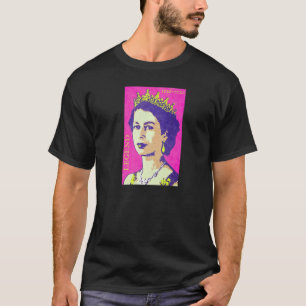 CAMISETA QUEN ELIZABETH II MONARCA BRITÁNICO LEGEND UNITED 
