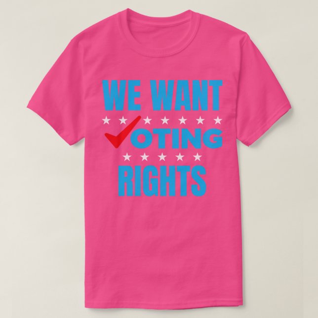 Camiseta Queremos derechos de voto 1 (Diseño del anverso)