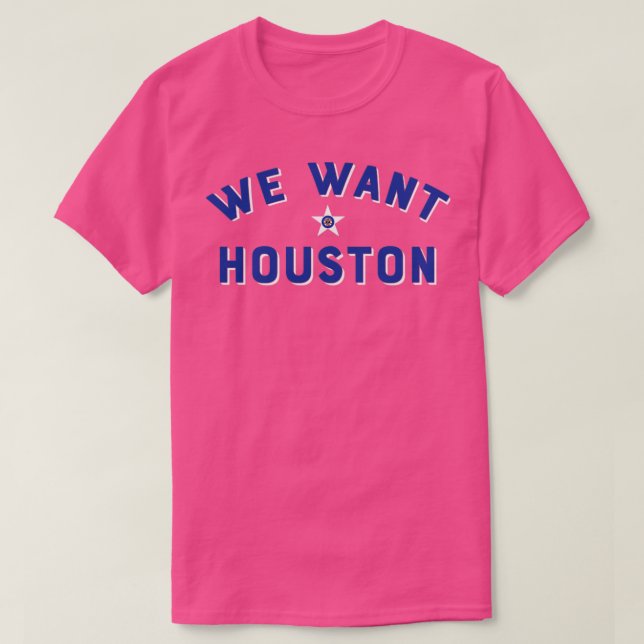 Camiseta Queremos Houston (Diseño del anverso)