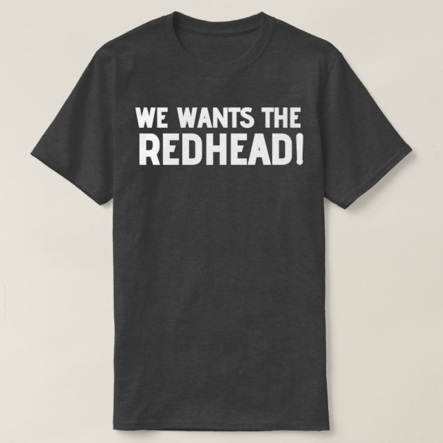 Camiseta Queremos La Redhead 2 (Diseño del anverso)