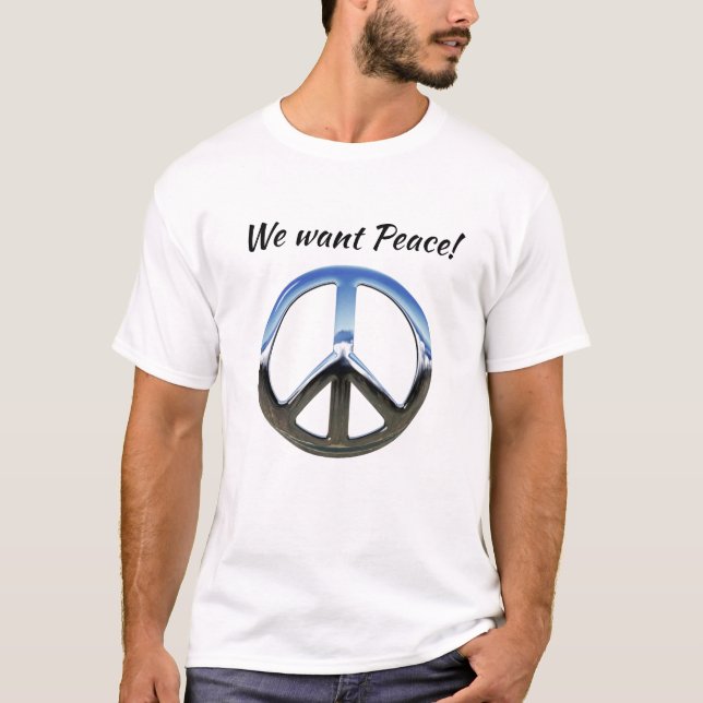 Camiseta Queremos paz (Anverso)
