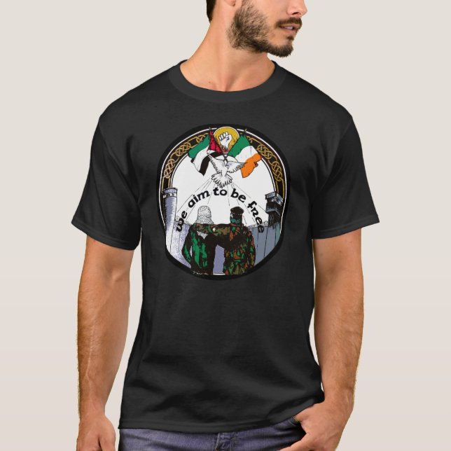 Camiseta Queremos ser la solidaridad palestina irlandesa li (Anverso)