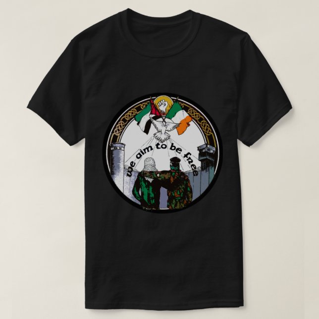 Camiseta Queremos Ser Libres - La Solidaridad Palestina Irl (Diseño del anverso)