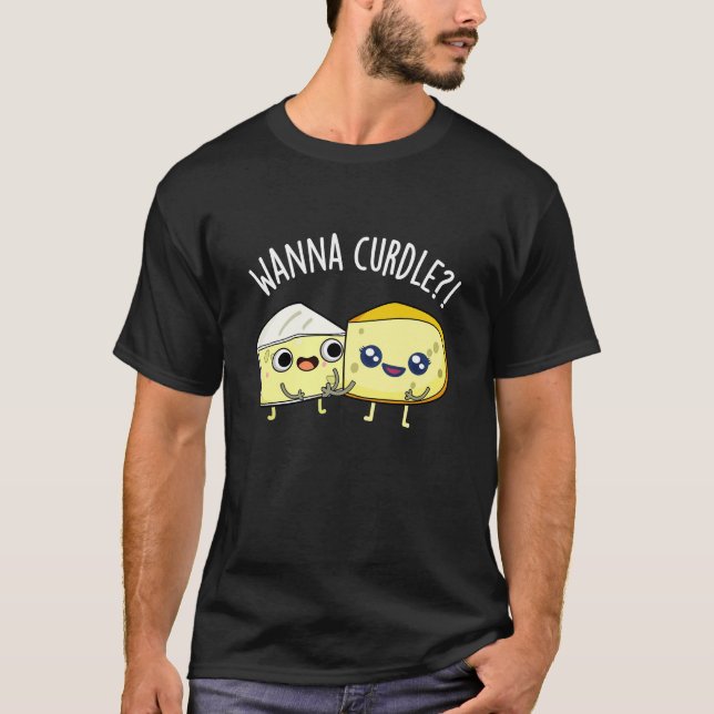 Camiseta Querer Cortar Chistes Divertidos de Queso Fondo Os (Anverso)