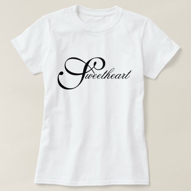 Camiseta "Querida" estética icónica chic script (Diseño del anverso)