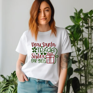 Camiseta Querida hermana comercial de Santa Claus por la ca