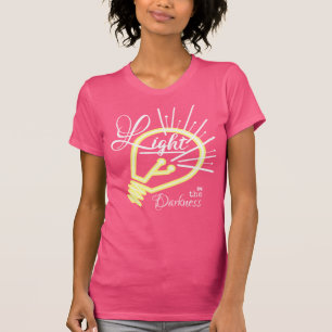 Camiseta Querida luz renacida, la oscuridad, cristiana TShi