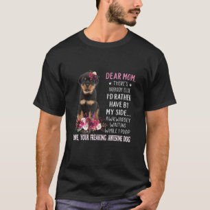 Camiseta Querida madre dueña de perro feliz día de la madre