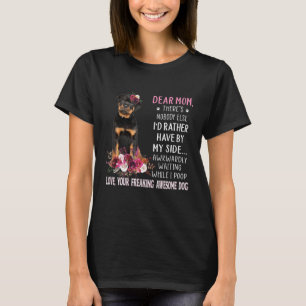 Camiseta Querida madre dueña de perro feliz día de la madre