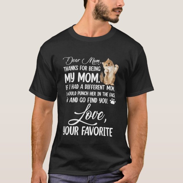 Camiseta Querida Mamá Gracias Por Ser Mi Mamá (Anverso)