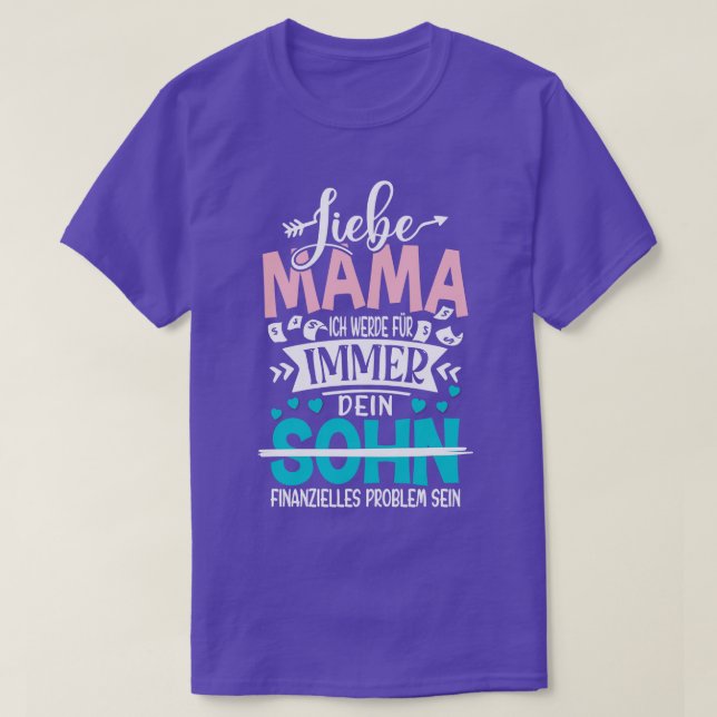 Camiseta Querida mamá hijo (Diseño del anverso)