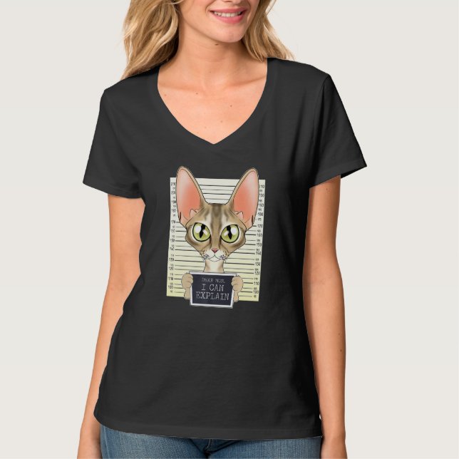 Camiseta Querida Mamá, Puedo Explicar Que Devon Rex Es La M (Anverso)