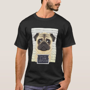 Camiseta Querida mamá, puedo explicarle a mi mamá que pug