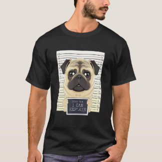 Camiseta Querida mamá, puedo explicarle a mi mamá que pug
