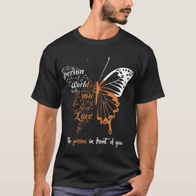 Camiseta Querida persona detrás de mí (Anverso)