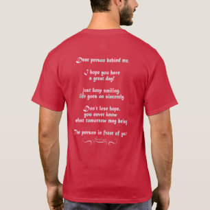 Camiseta Querida persona detrás de mí, ten un gran día