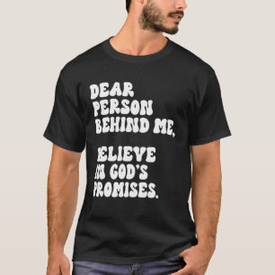 Camiseta Querida Persona Religiosa Detrás De Mí Motivati Es