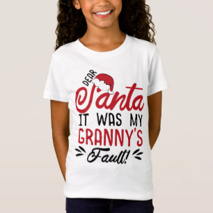 Camiseta Querida Santa, fue culpa de mi abuela