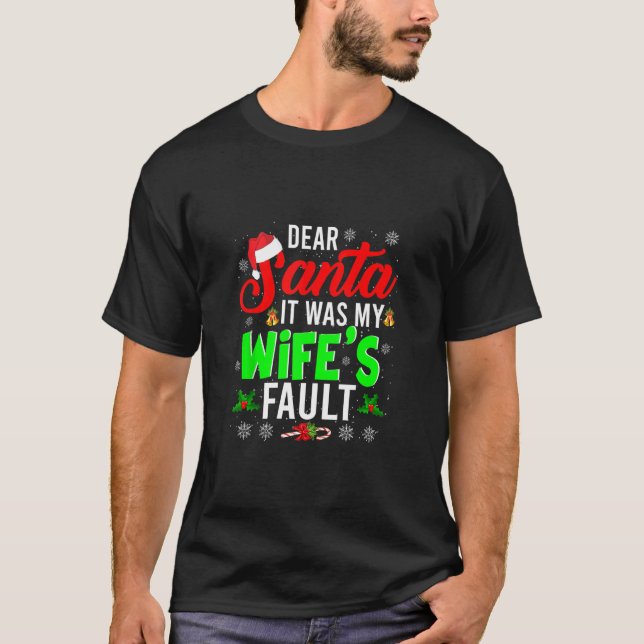 Camiseta Querida Santa, fue la familia de Navidades culpabl (Anverso)