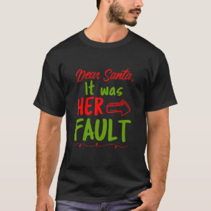 Camiseta Querida Santa Merry Christmas Naughty Elf Family M
