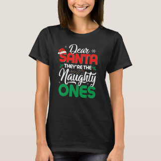 Camiseta QUERIDA SANTA SON LOS Navidades MALOS Xma