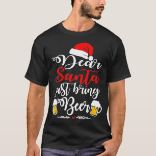 Camiseta Querida Santa, trae a Navidades de cerveza diverti