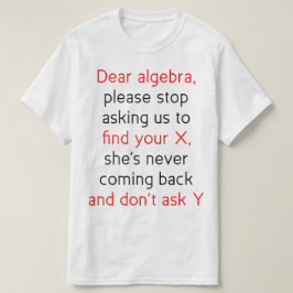 Camiseta Querido álgebra