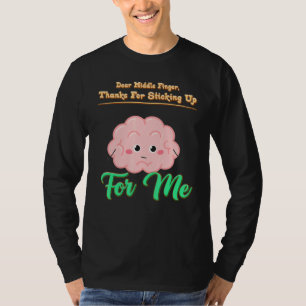 Camiseta Querido Dedo Medio, aguantando graciosas Sarcas Sa