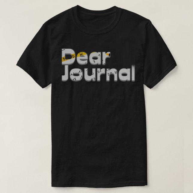 Camiseta Querido Diario (Diseño del anverso)