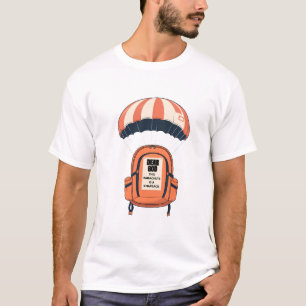 Camiseta "Querido Dios, este paracaídas es una Knapsack"