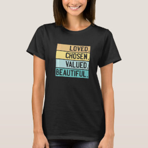 Camiseta Querido elegido preciado cristiano