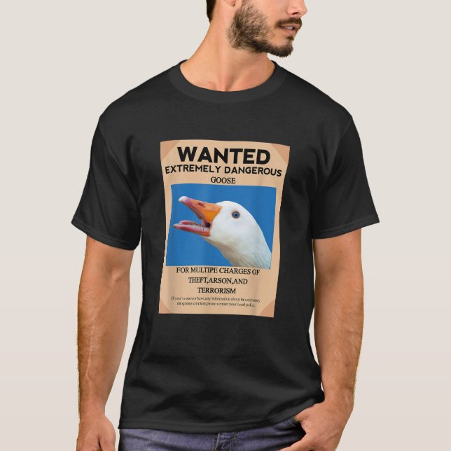 CAMISETA QUERIDO GOOSE EXTREMADAMENTE PELIGROSO SIN TITULAR (Anverso)