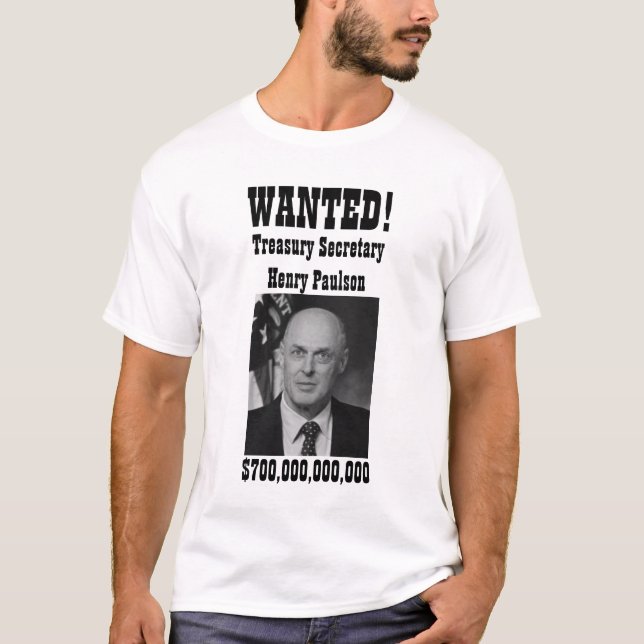 Camiseta ¡QUERIDO! Henry Paulson (desalojo urgente) (Anverso)