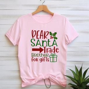 Camiseta Querido hermano comercial de santa por los regalos
