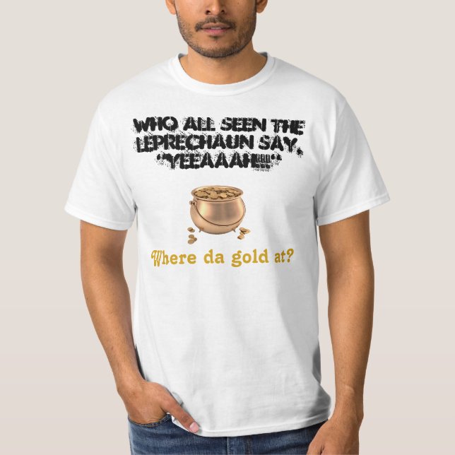 Camiseta QUERIDO: ¡Leprechaun y su oro! (Anverso)