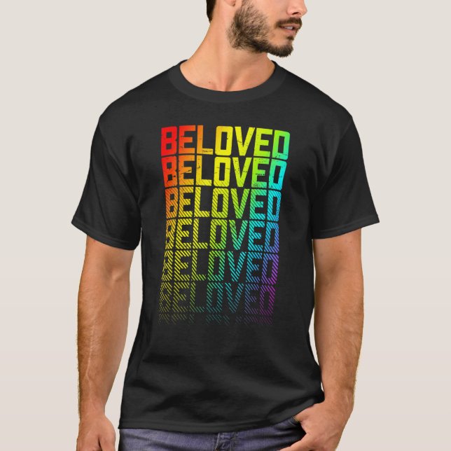 Camiseta Querido Lgbtq+ Gay Arcoiris Orgullo Gay Textos Grá (Anverso)