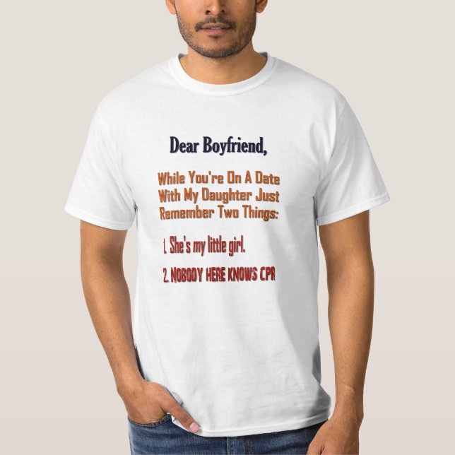 Camiseta Querido novio - Recuerda dos cosas (Anverso)