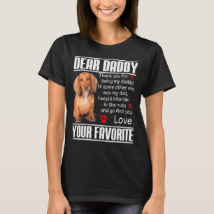 Camiseta Querido papá Dachshund Doxie Daddy S