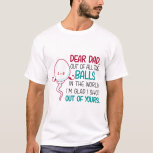 Camiseta Querido papá, de todas las bolas del mundo