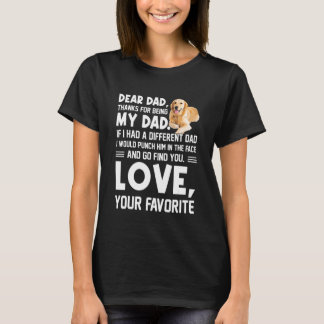 Camiseta Querido papá gracias por ser mi papá