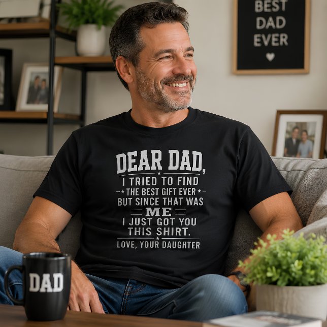 Camiseta Querido Papá Hija Divertida (Subido por el creador)
