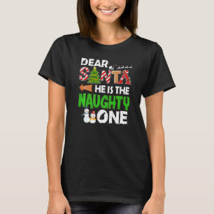 Camiseta Querido Papá Noel es el malo de un hombre de nieve