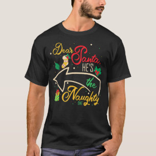 Camiseta Querido Papá Noel Es La Hermana Hermana De Un Herm