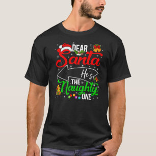 Camiseta Querido Papá Noel es la mala pareja que está coinc