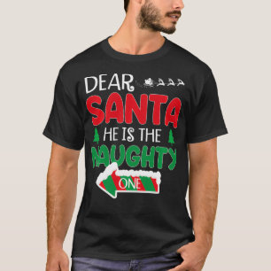 Camiseta Querido Papá Noel es la traviesa pareja C