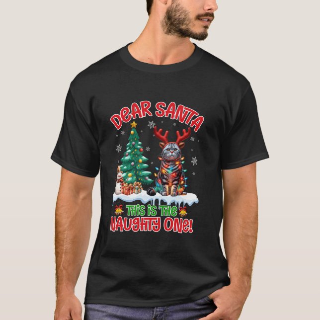 Camiseta Querido Papá Noel, Este Es El Mal Corto Estadounid (Anverso)