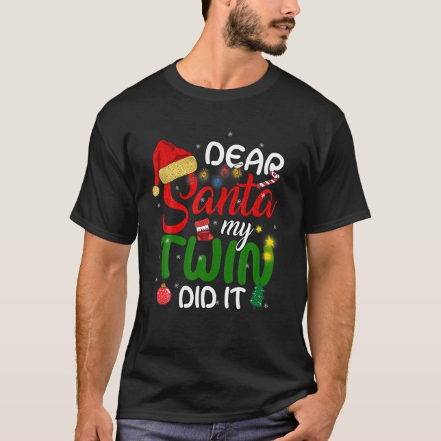 Camiseta Querido Papá Noel, ¿Fue Tw Navidades Graciosos? (Anverso)