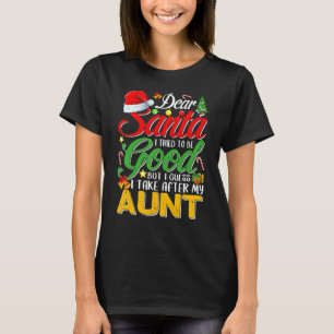 Camiseta Querido Papá Noel Intenté Ser Bueno, Pero Me Encar