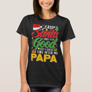 Camiseta Querido Papá Noel Intenté Ser Bueno, Pero Me Encar